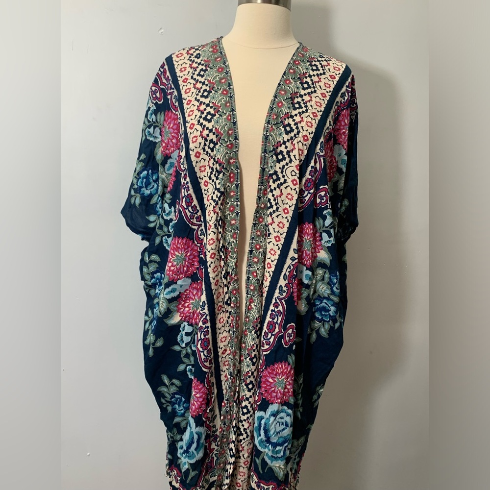 Angie floral boho kimono size M NWT